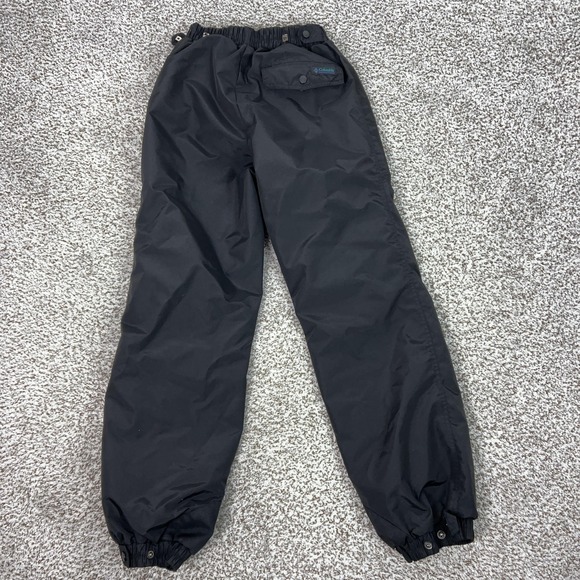 Columbia Pants Mens Small Black Nylon Ski Elastic Waist Pockets Winter Snow - Picture 11 of 11
